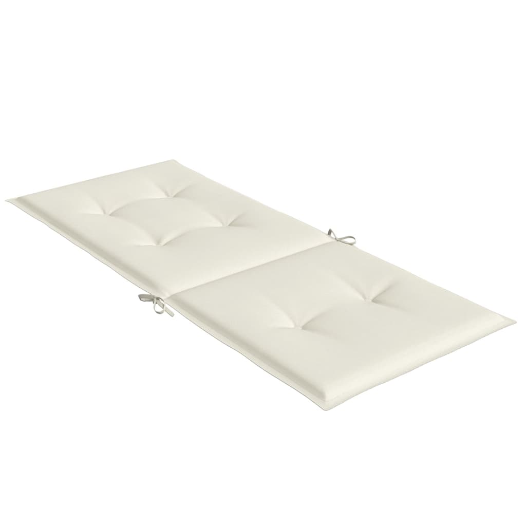 Hochlehner-Auflagen 2 Stk. Melange Anthrazit 120x50x7cm Stoff