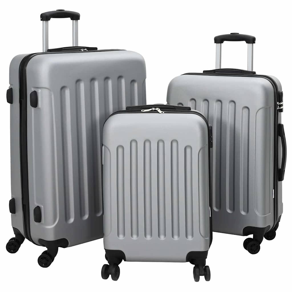 Koffer mit Schloss 3 pcs Schwarz 50 x 31 x 78 cm ABS Kunststoff