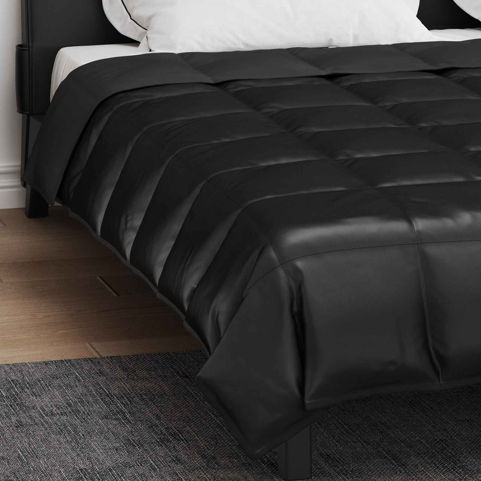 Sommerdecke Gold 135 x 200 cm Satin und Mikrofaser