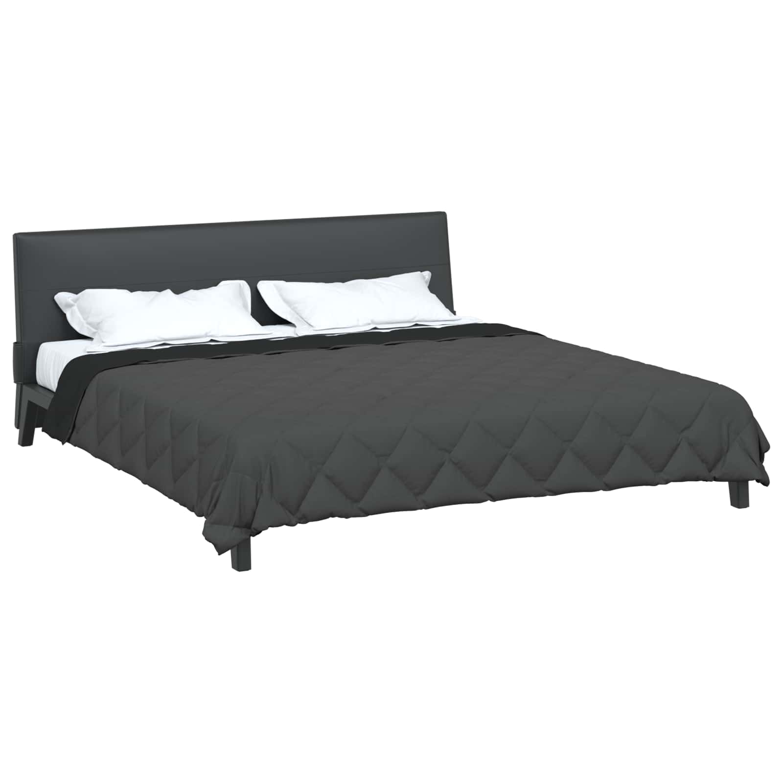 Sommerdecke Anthrazit 200 x 135 cm Mikrofaser