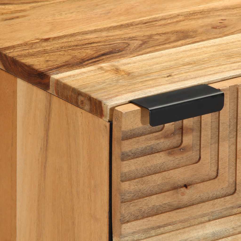 Nachttisch Braun 40x33x46 cm Massivholz Mango