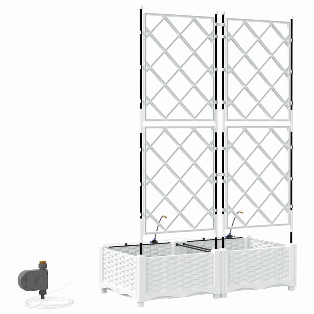 Garten-Pflanzgefäß 4 Stk. Braun 160 x 40 x 22 cm PP