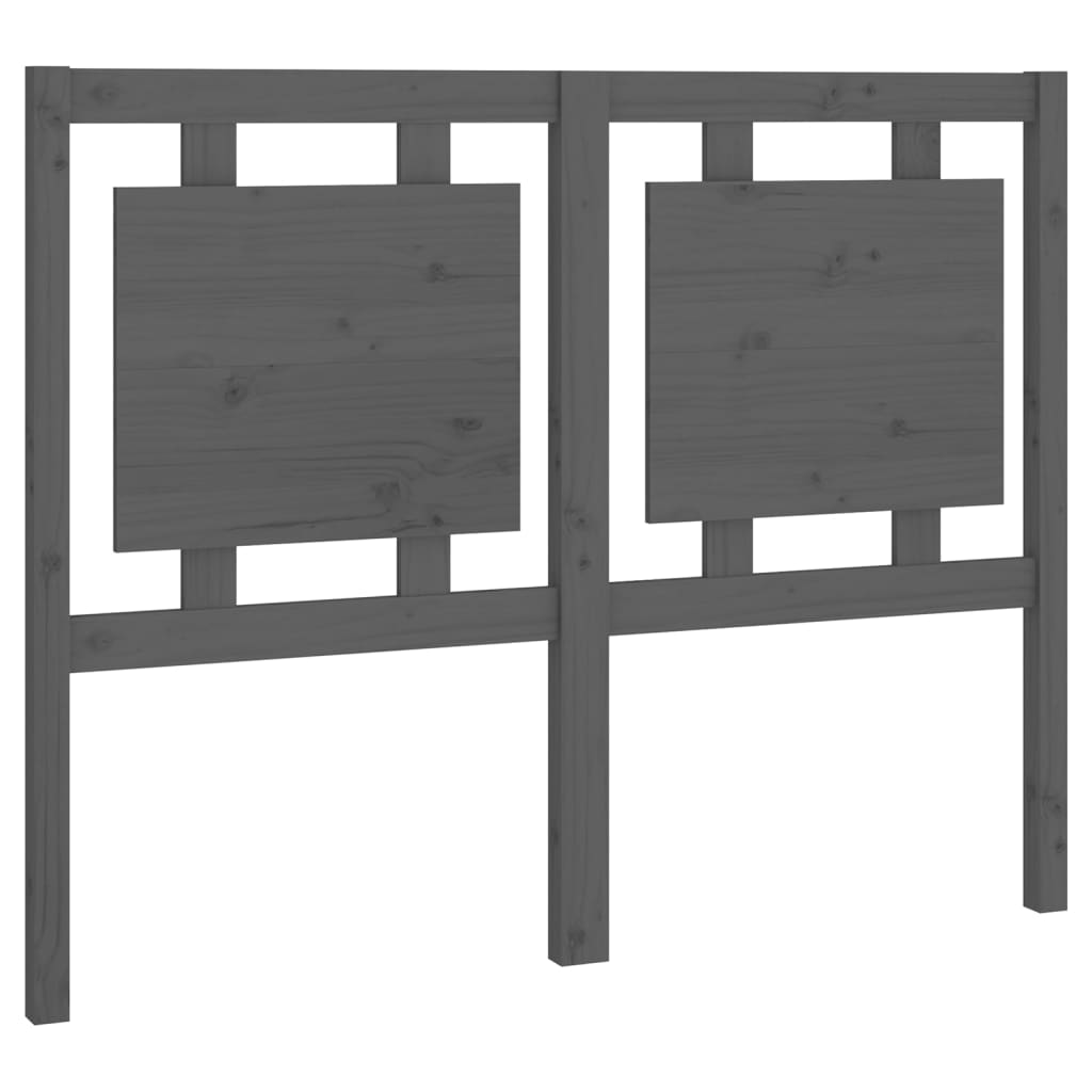 Kopfteil Grau 80,5x4x100 cm Massivholz Kiefer