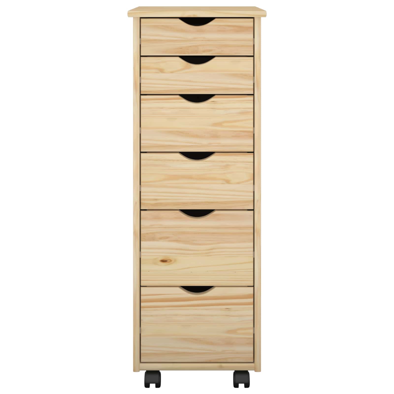 Rollschrank Honigbraun 34 x 39 x 93,5 cm Massivholz Kiefer