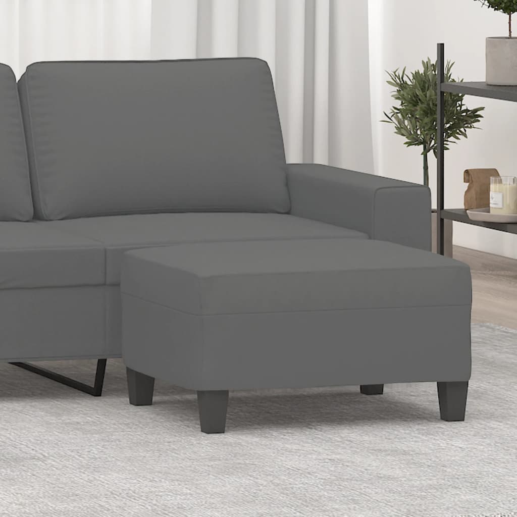 Fußhocker Taupe 60x50x41 cm Mikrofasergewebe