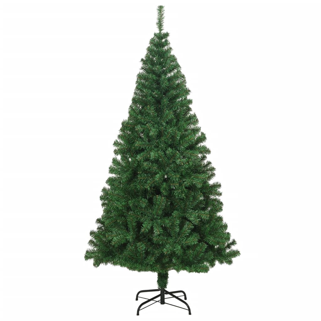 Künstlicher Weihnachtsbaum mit Dicken Zweigen Grün 150 cm PVC