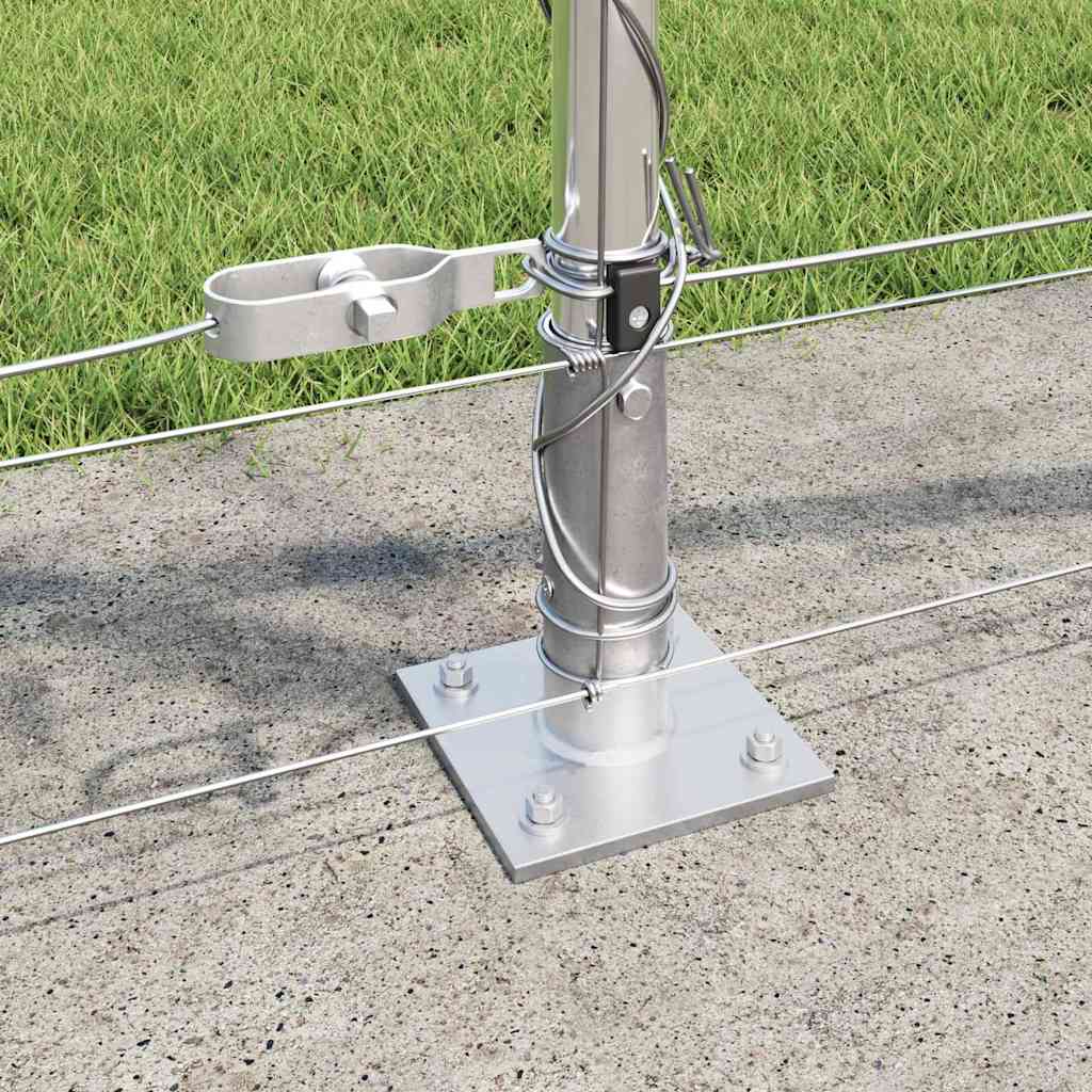 Ground Fix Geschweißter Drahtzaun 25 x 0,8 m Silber Netz