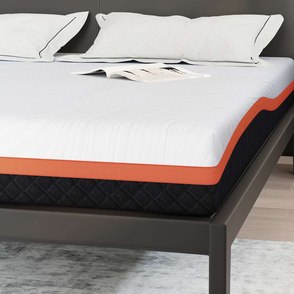Matratze Weiß und Schwarz 80 x 160 cm Jacquard-Stoff