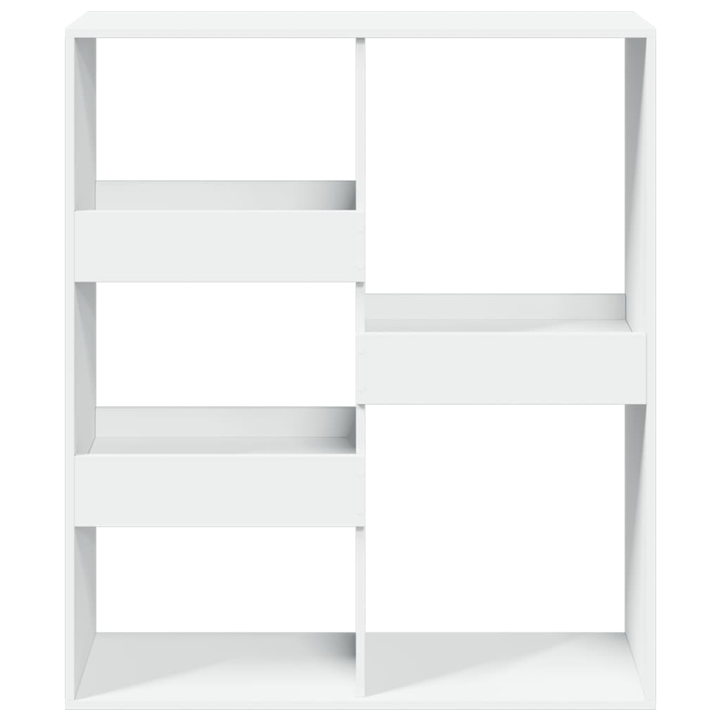 Bücherregal Weiß 100x33x135 cm Holzwerkstoff