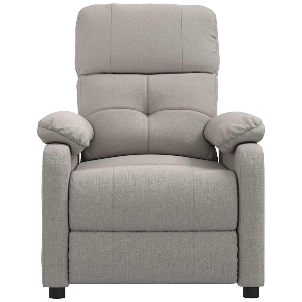 Massagesessel Hellgrau Stoff