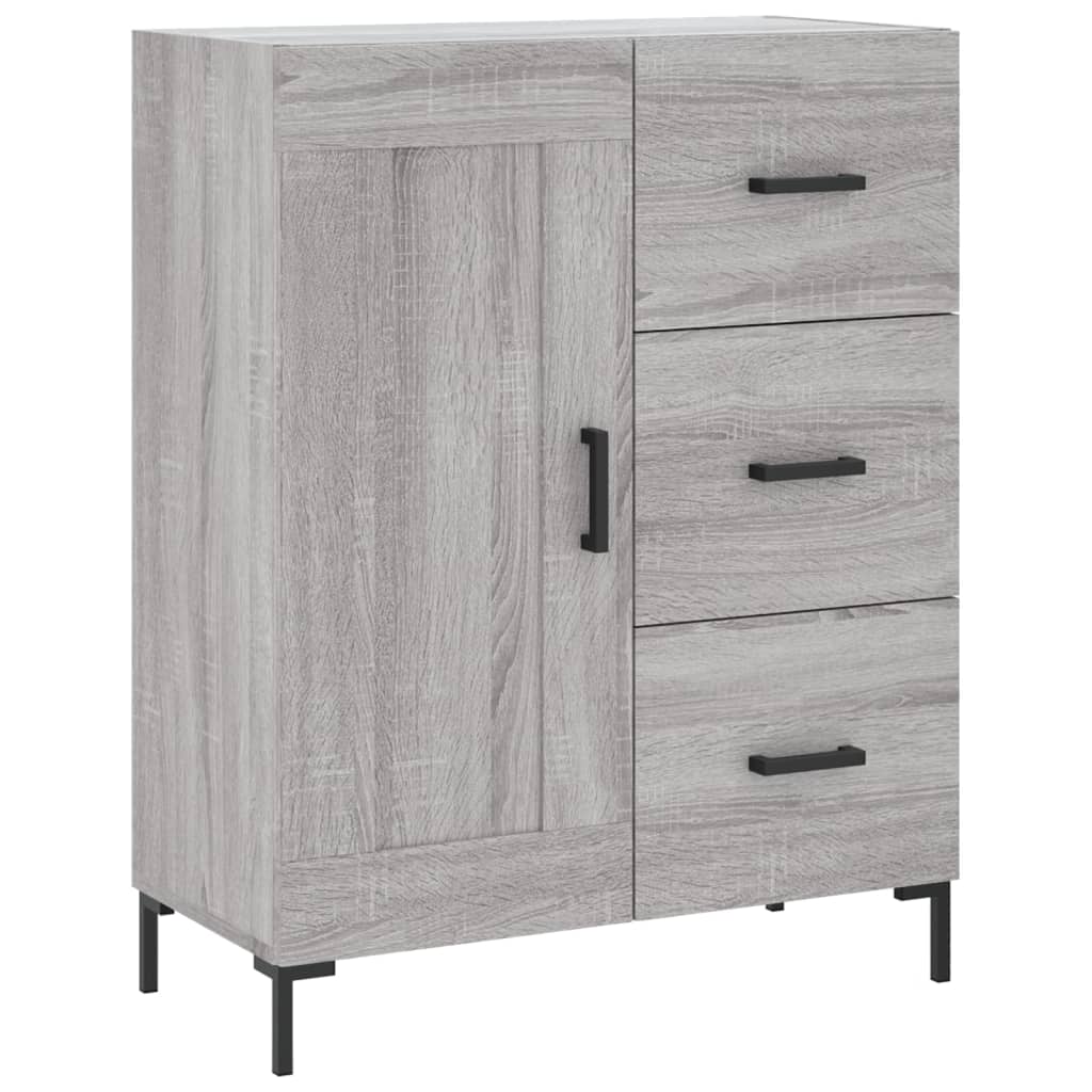 Highboard Hochglanz-Weiß 69,5x34x180 cm Holzwerkstoff