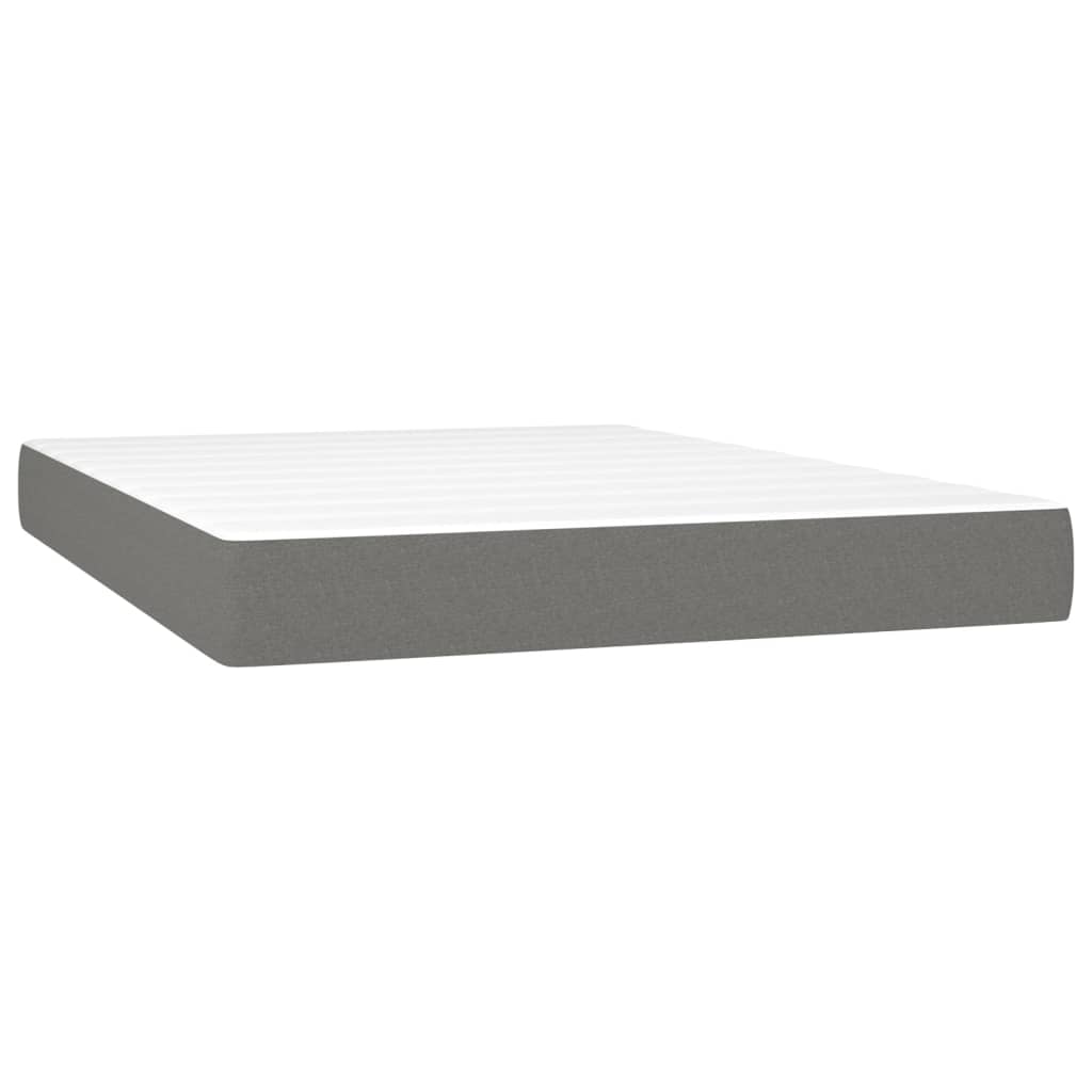 Taschenfederkernmatratze Mittel Hellgrau 80x200x20 cm Stoff
