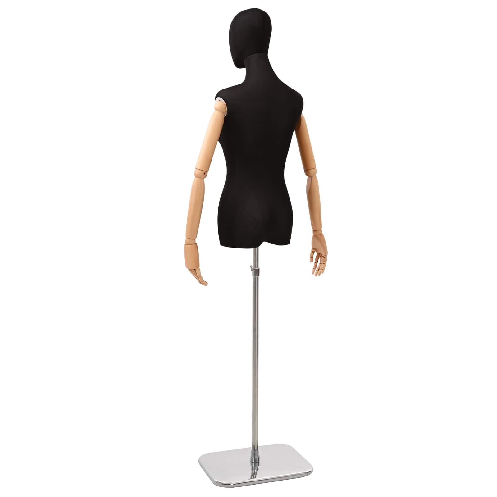 Verstellbare Mannequin 165-213 cm mit Fuß Weiblich PP Weiß