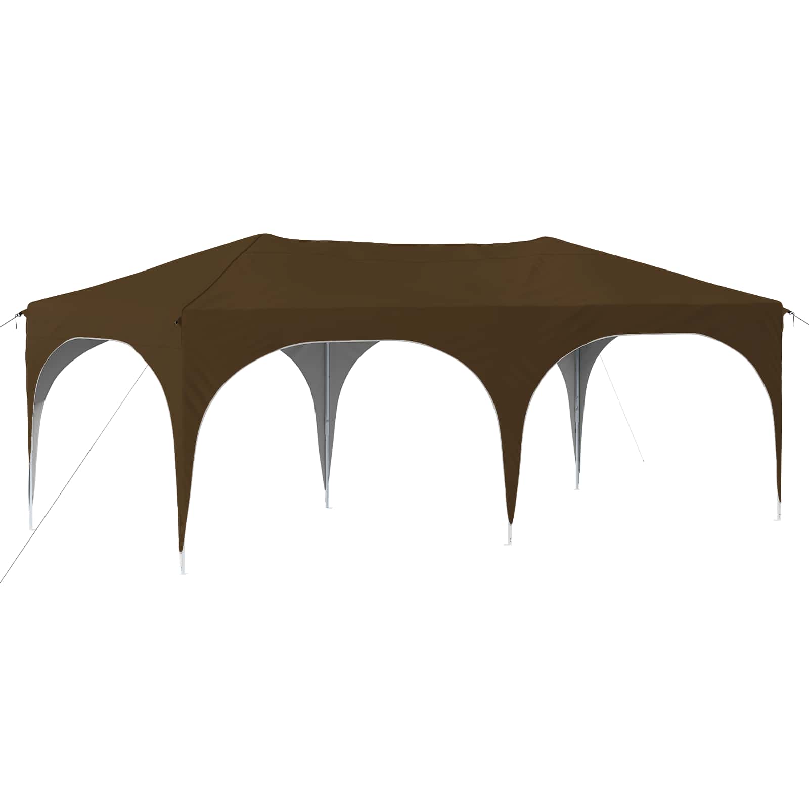 Pop-up Partyzelt 575 x 288 x 245 cm Creme Oxford-Stoff