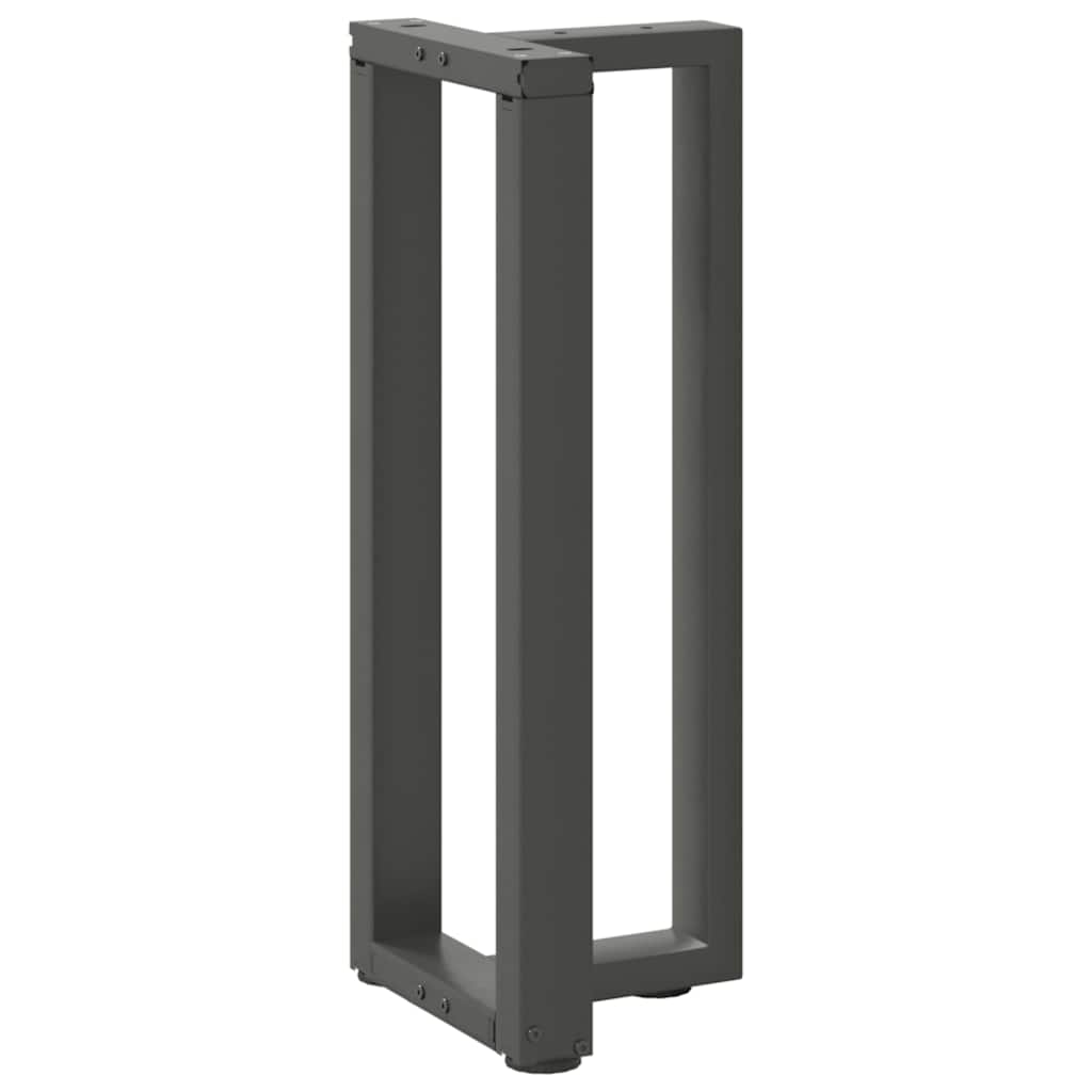 Couchtischbeine T-Form 2 Stk. Schwarz 30x25x(30-31) cm Stahl