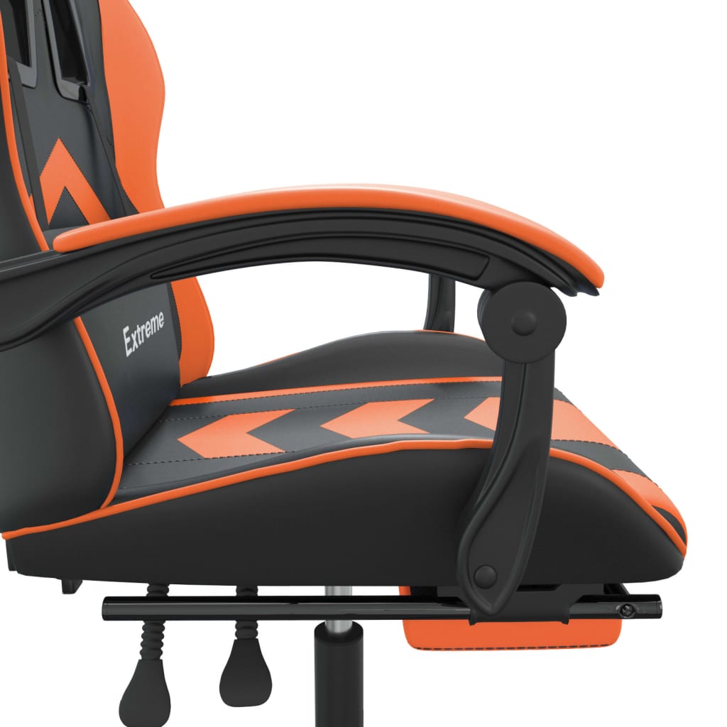 Gaming-Stuhl Drehbar Schwarz und Rot Kunstleder