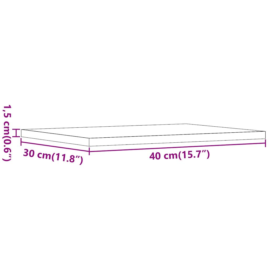 Bücherregal-Bretter 4 Stk. Weiß 40x10x1,5 cm Holzwerkstoff