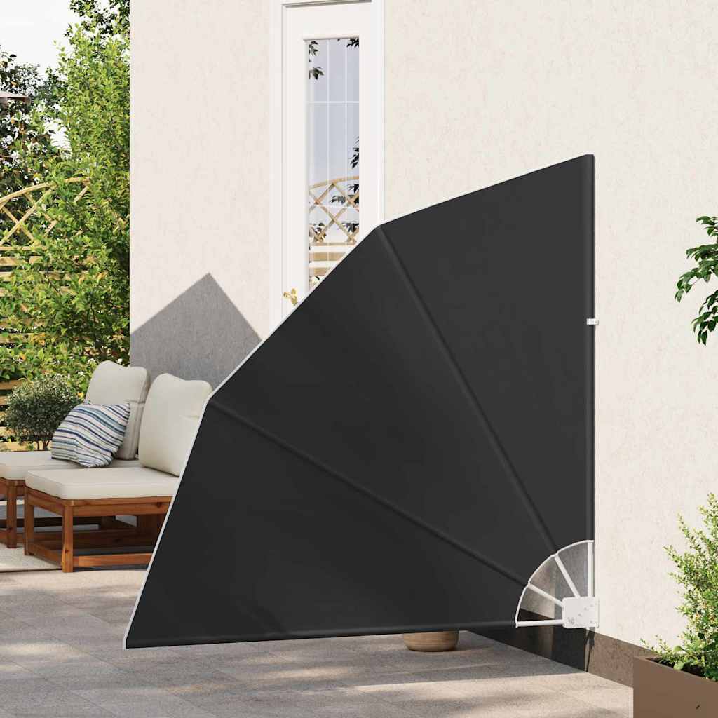 Faltbarer Balkonfächer Grau 210×210 cm