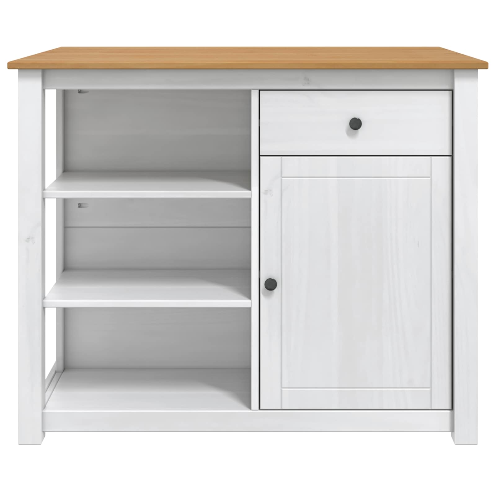 Küchentrolley mit Tür PANAMA 2 pcs Honigwachs 112 x 77 x 90 cm