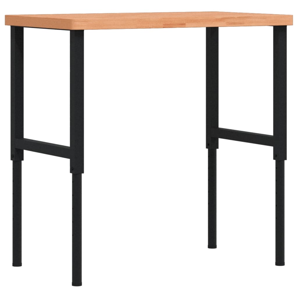 Werkbank 100x60x(71,5-98) cm Massivholz Buche Rechteckig