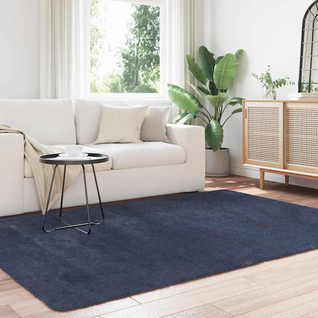 Teppich Shaggy Hochflor NAVARRA Beige 60x100 cm Polyester