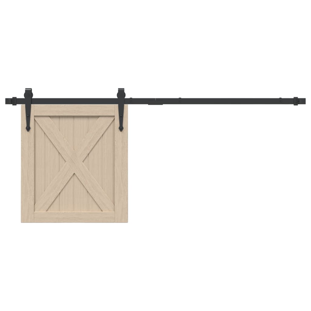 Mini Schiebetürbeschlag Set für Schranktüren 122 cm Carbonstahl