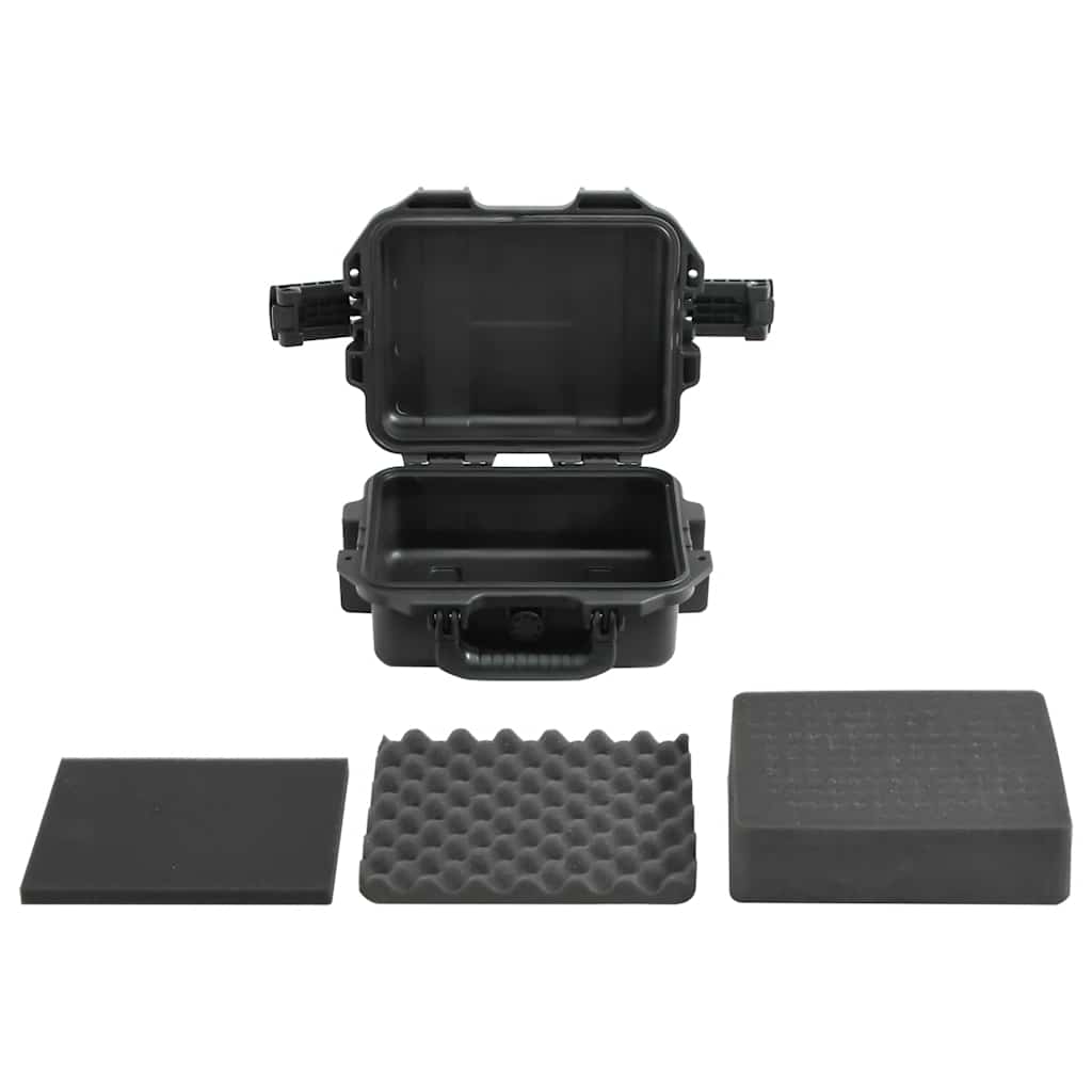 Koffer für Flugreise Tragbar Schwarz 46,5x21,5x17,5 cm PP