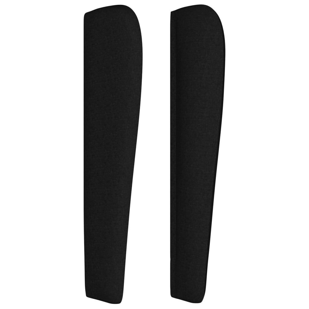 Kopfteil mit Ohren Dunkelgrau 83x23x78/88 cm Stoff