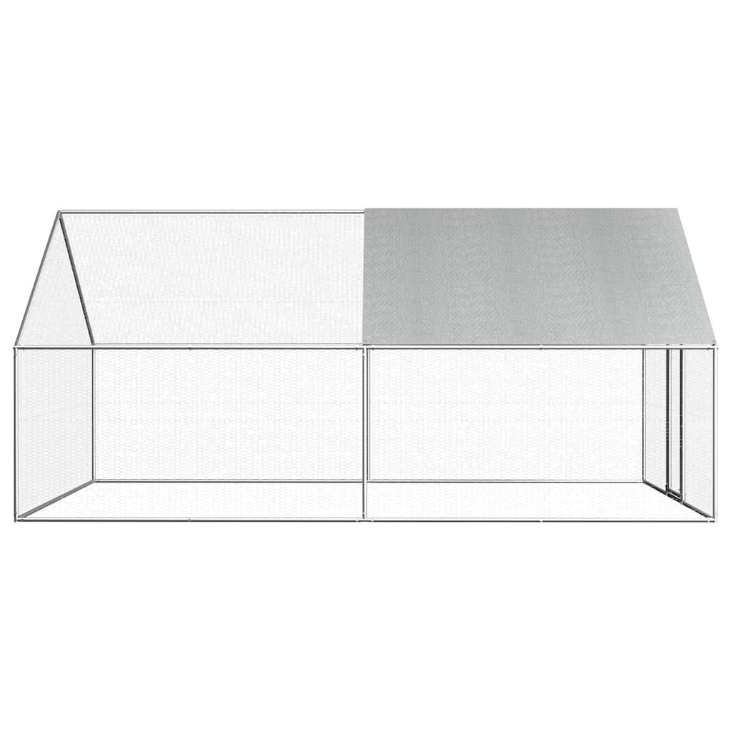 Outdoor-Hühnerkäfig 2,75x2x1,92 m Verzinkter Stahl