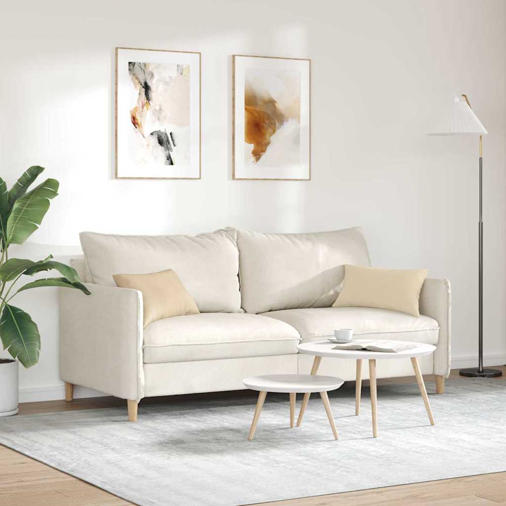 Sofakissen 2 Stück Taupe 50 x 30 cm Stoff