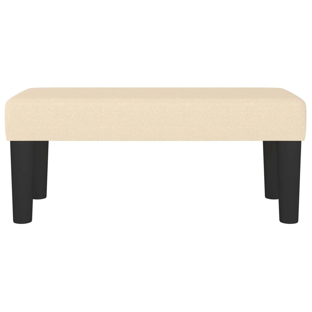 Sitzbank Hellgrau 70x30x30 cm Stoff