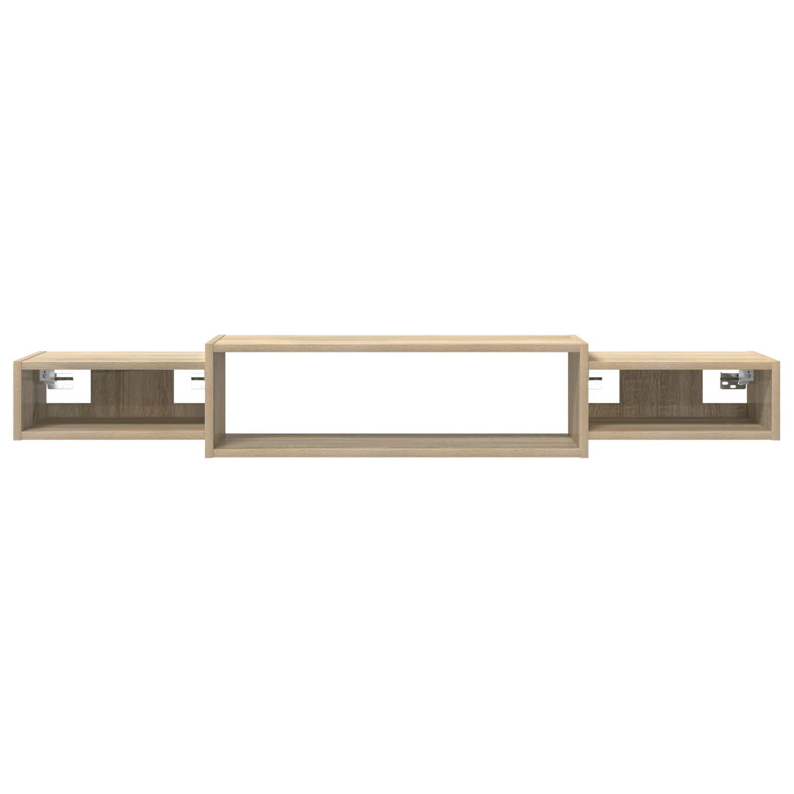 Wandmontierter TV-Schrank Wandhalterung Weiß 140 x 28 x 21 cm