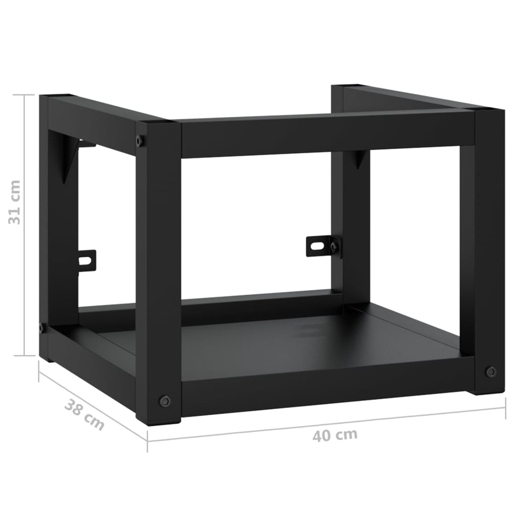 Badezimmer Wand-Waschtischgestell Weiß 59x38x31 cm Eisen