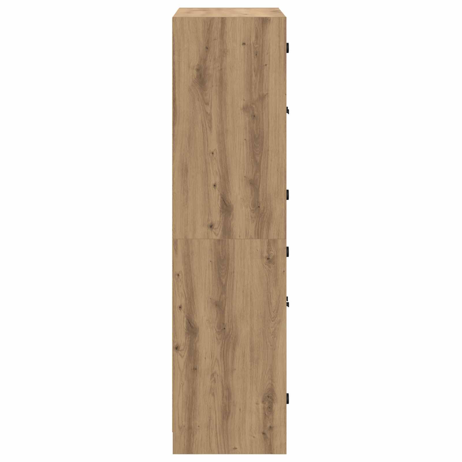 Bücherschrank mit Türen Weiß 136x37x142 cm Holzwerkstoff