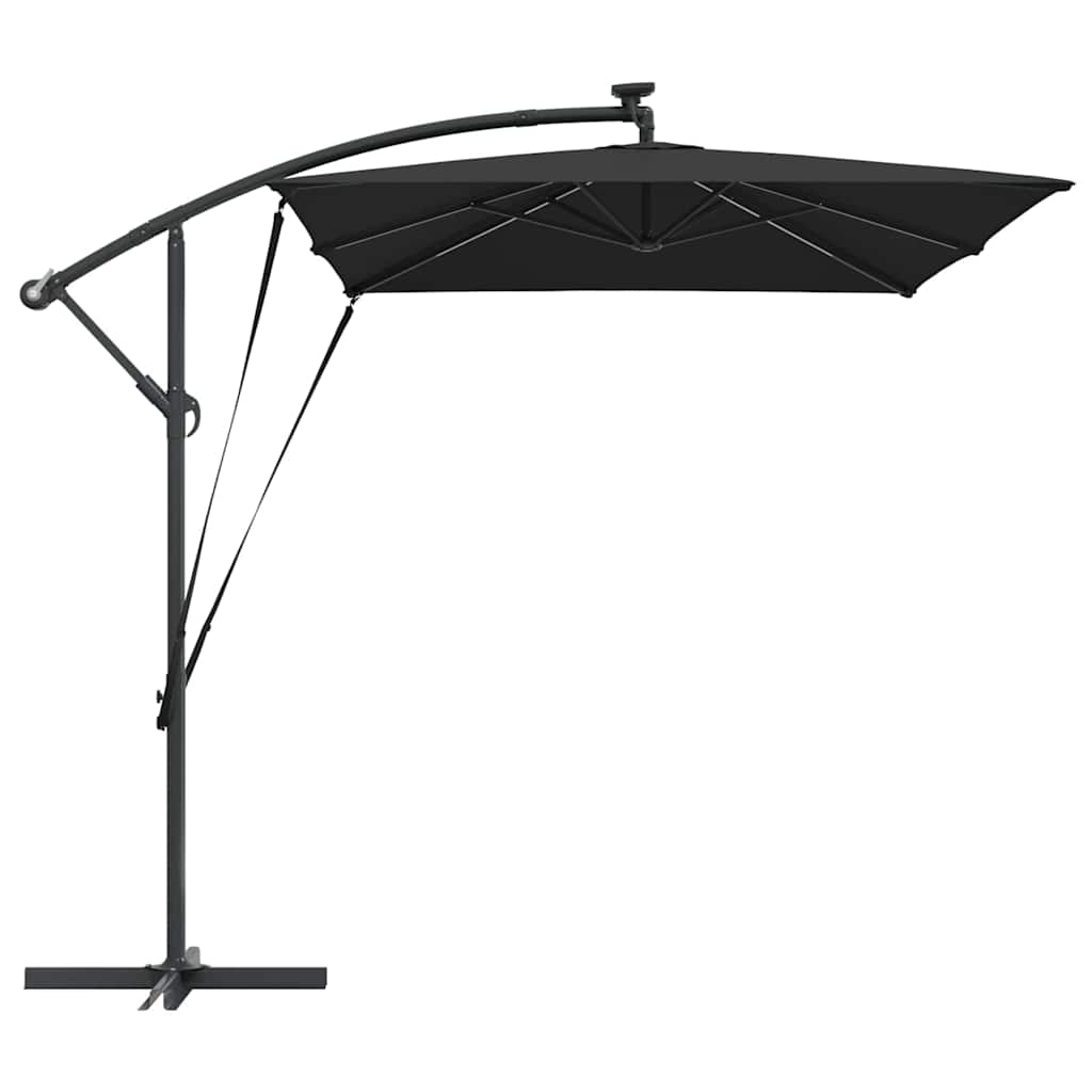 Sonnenschirm Sand 294 x 200 x 270 cm Polyester und Aluminium