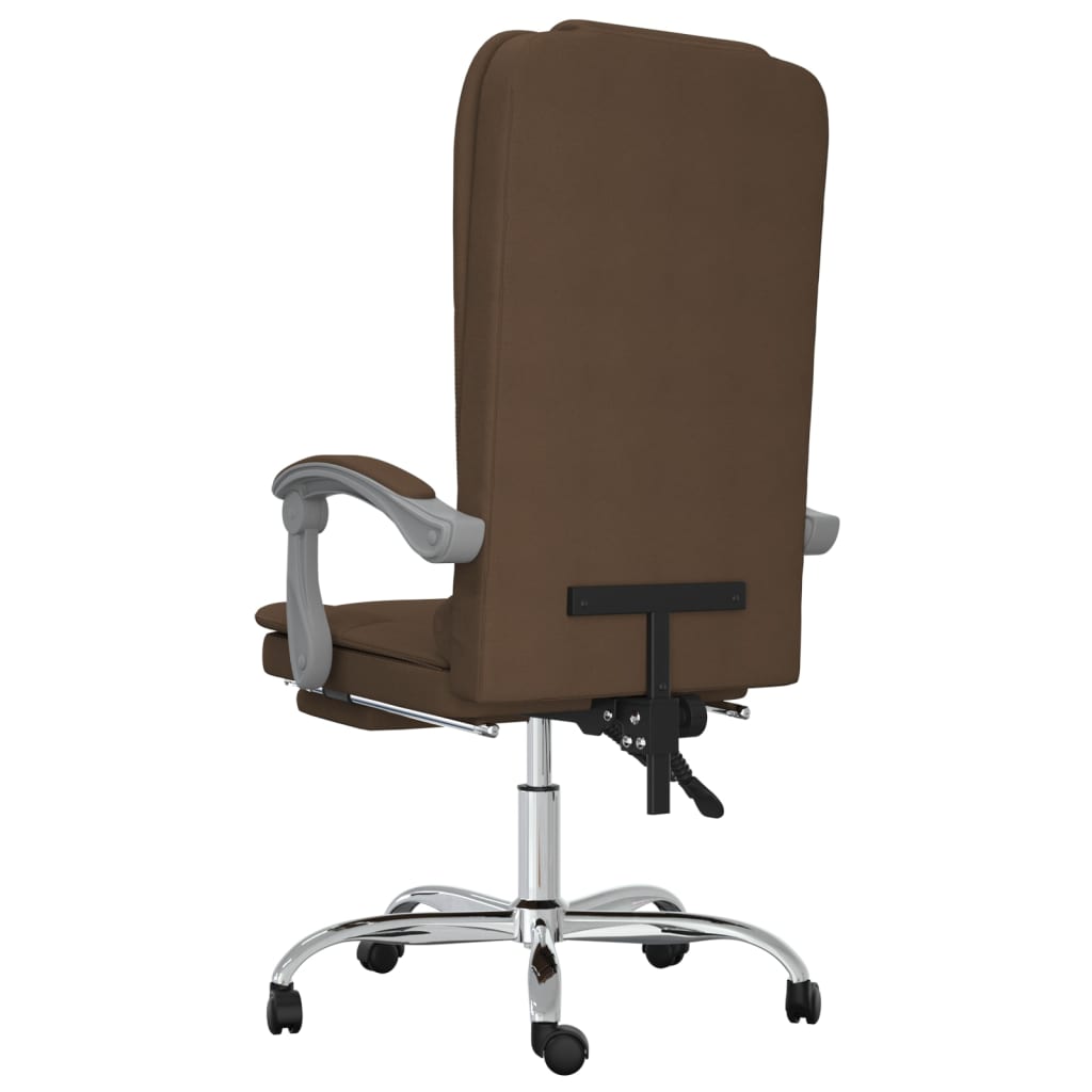 Bürostuhl mit Massagefunktion Taupe Stoff