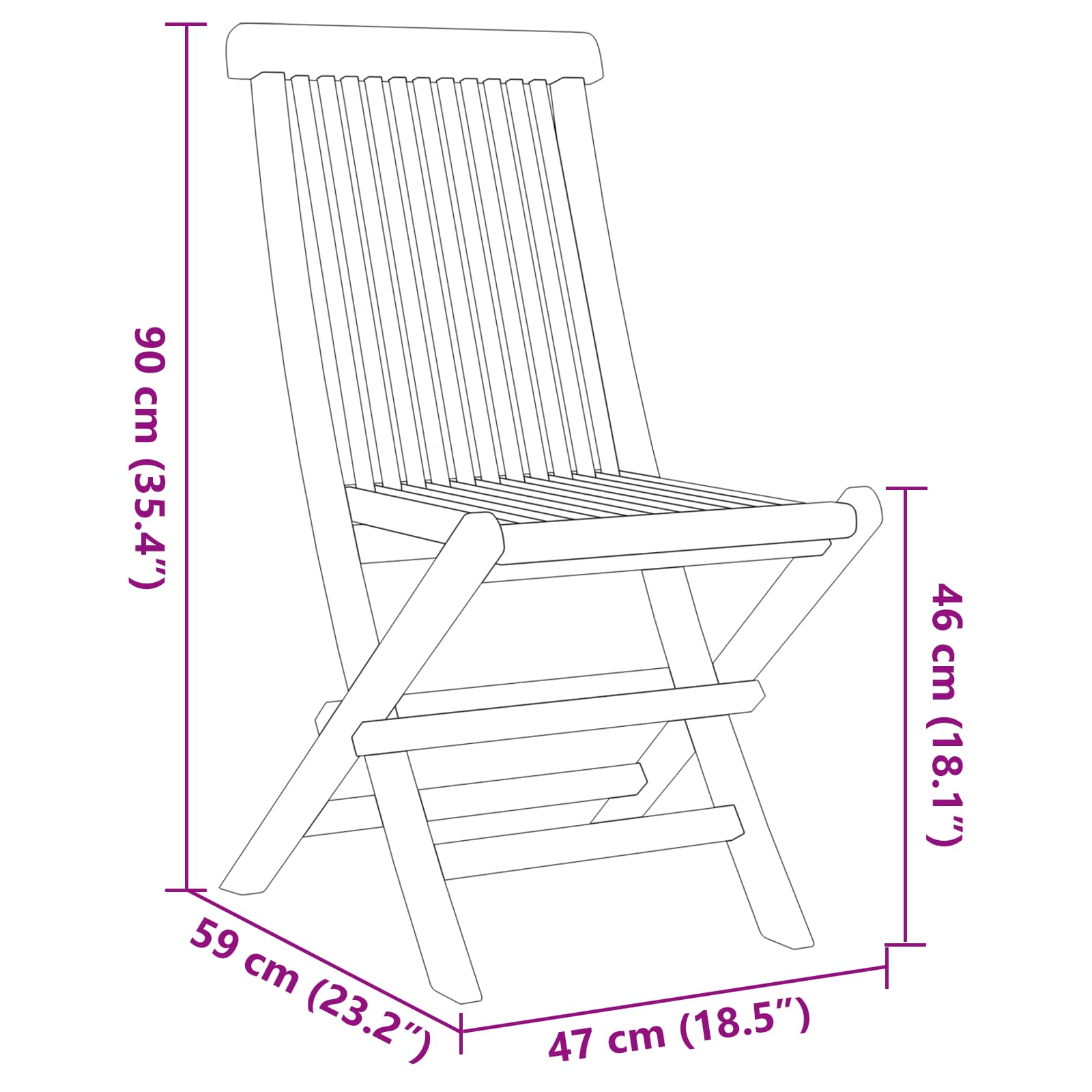 Garten Essgruppe 5 pcs Braun Massivholz Teak