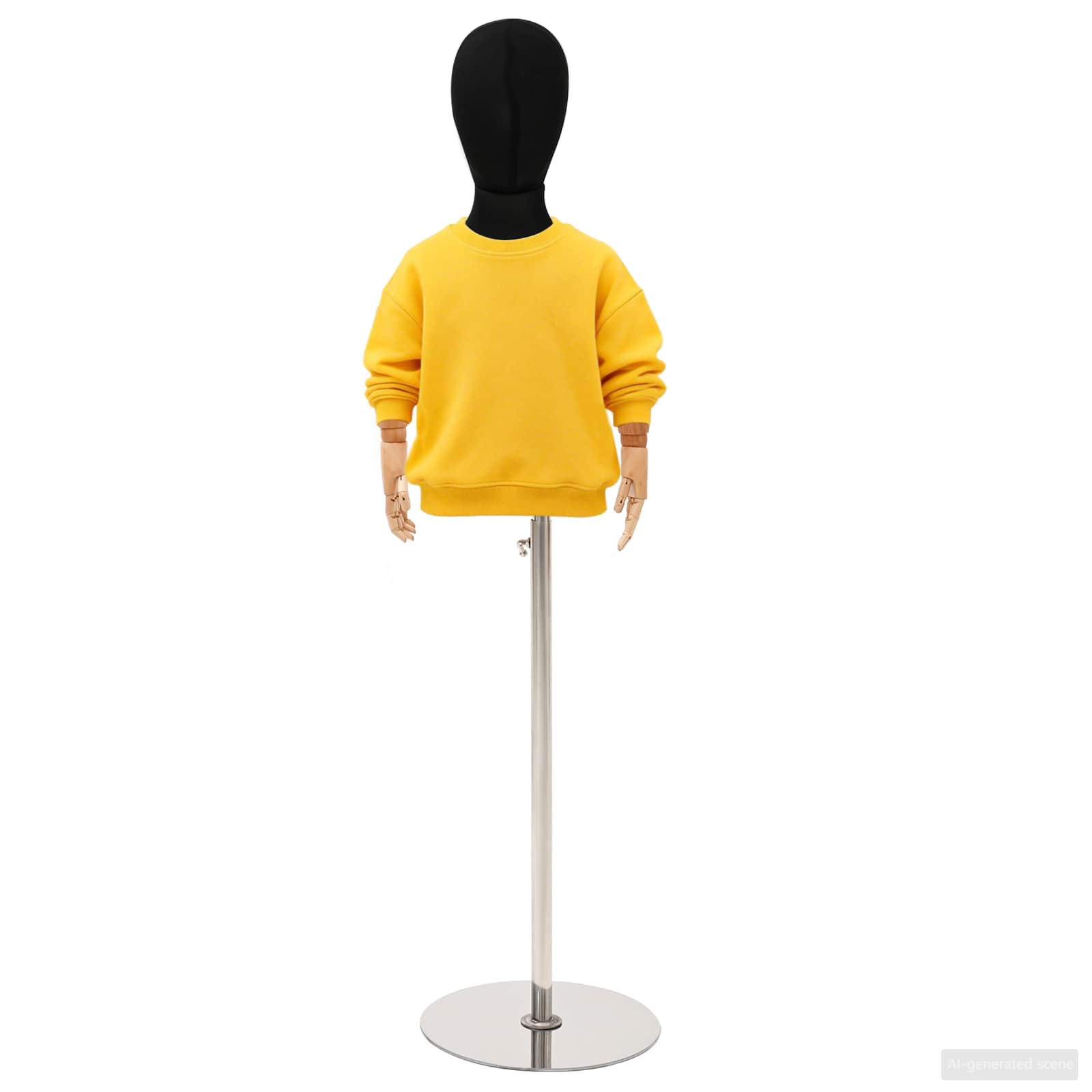 Verstellbares 120-150 cm Mannequin mit Basis Unisex PP Weiß
