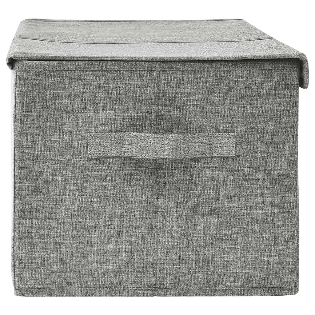 Aufbewahrungsbox Stoff 50x30x25 cm Anthrazit