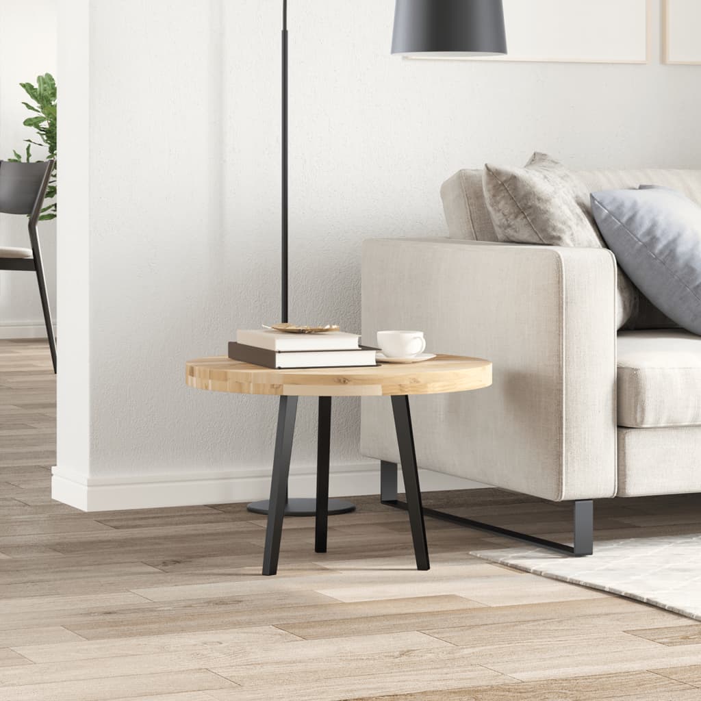 Tischplatte Rund Ø40x2 cm Massivholz Akazie
