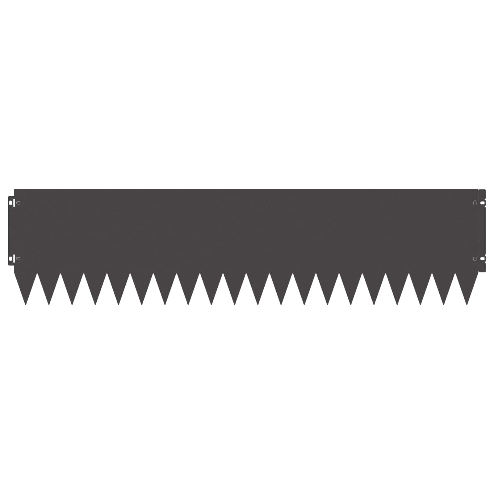 Raseneinfassung 10 pcs 103 x 10 cm Stahl Schwarz