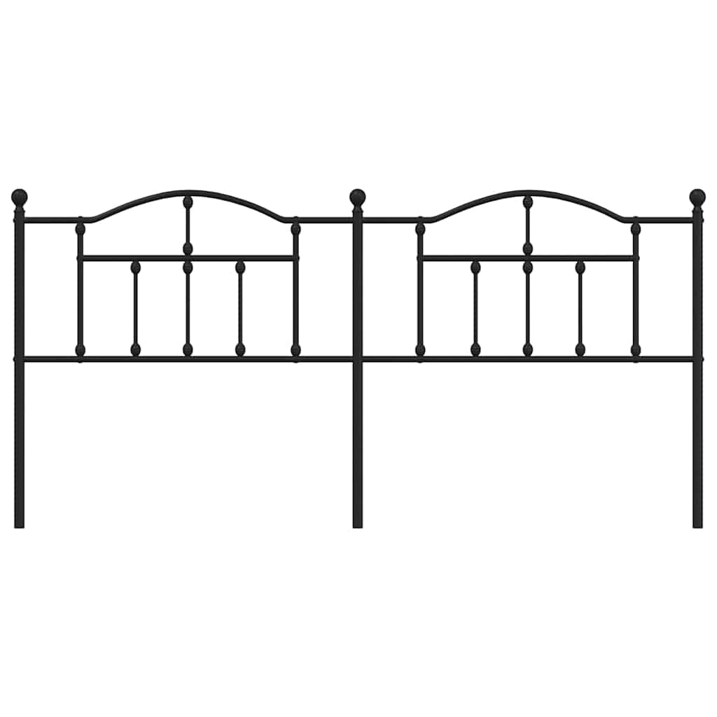 Ersatz-Kopfteil Metall Schwarz 90 cm