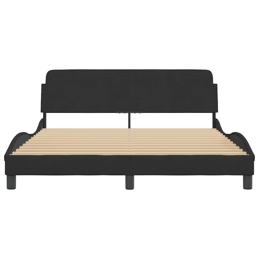 Bettgestell "Dover" Hellgrau 80x200 cm Samt