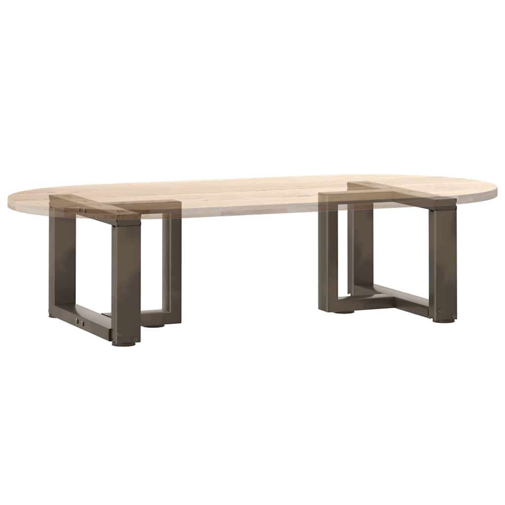 Couchtischbeine T-Form 2 Stk. Schwarz 30x25x(30-31) cm Stahl