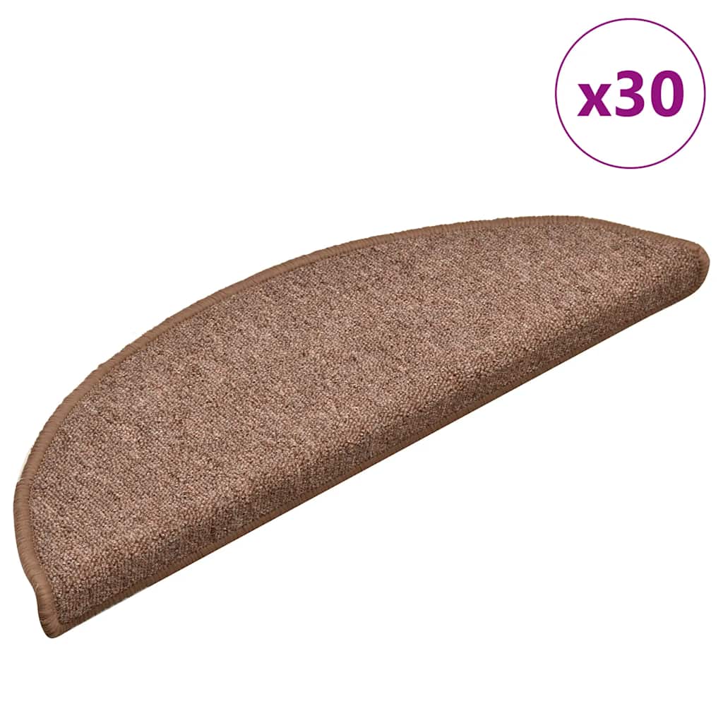 Stufenmatten 15 Stk. 56x17x3 cm Anthrazit Halbrund