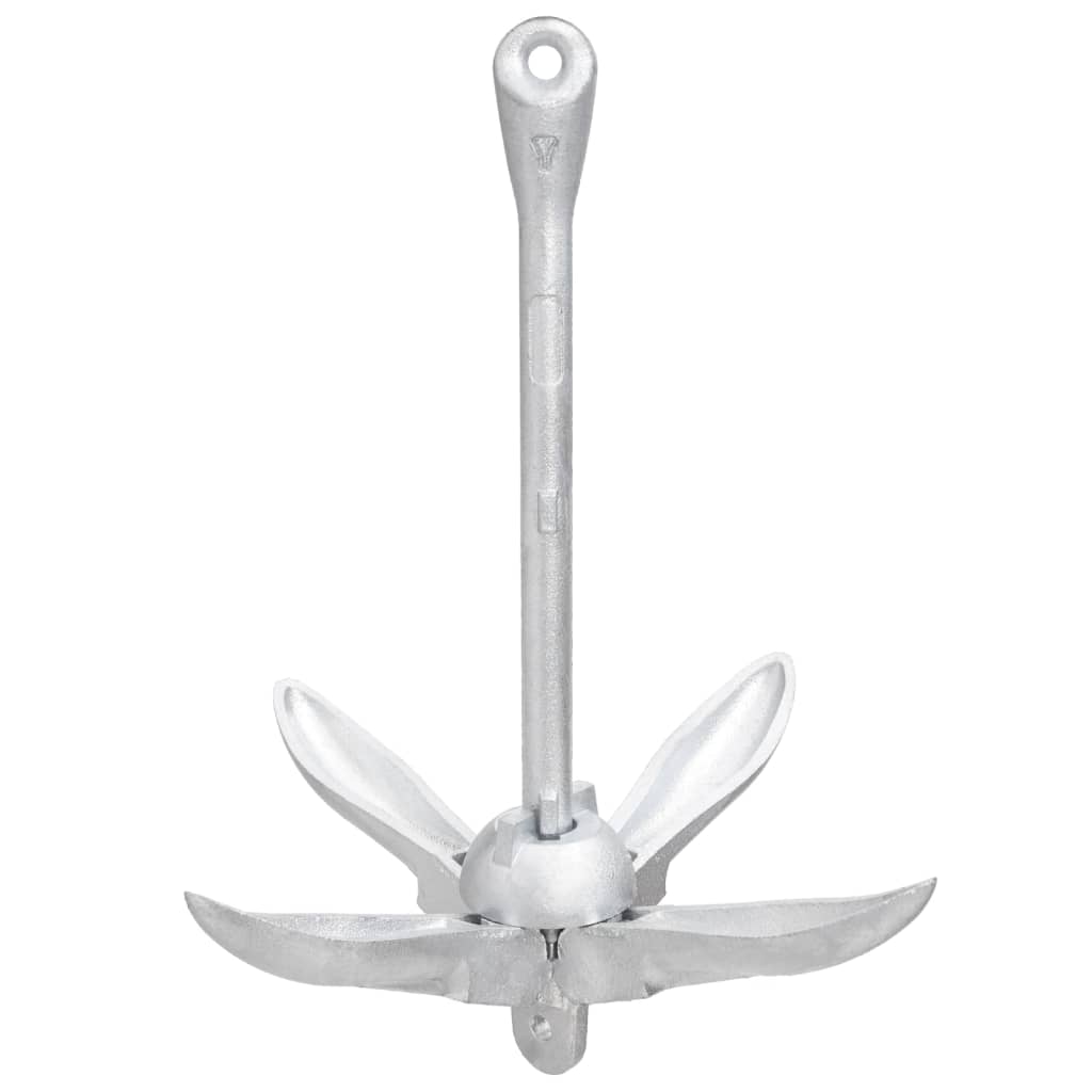Klappanker Silber 0,7 kg Feuerverzinktes Gusseisen