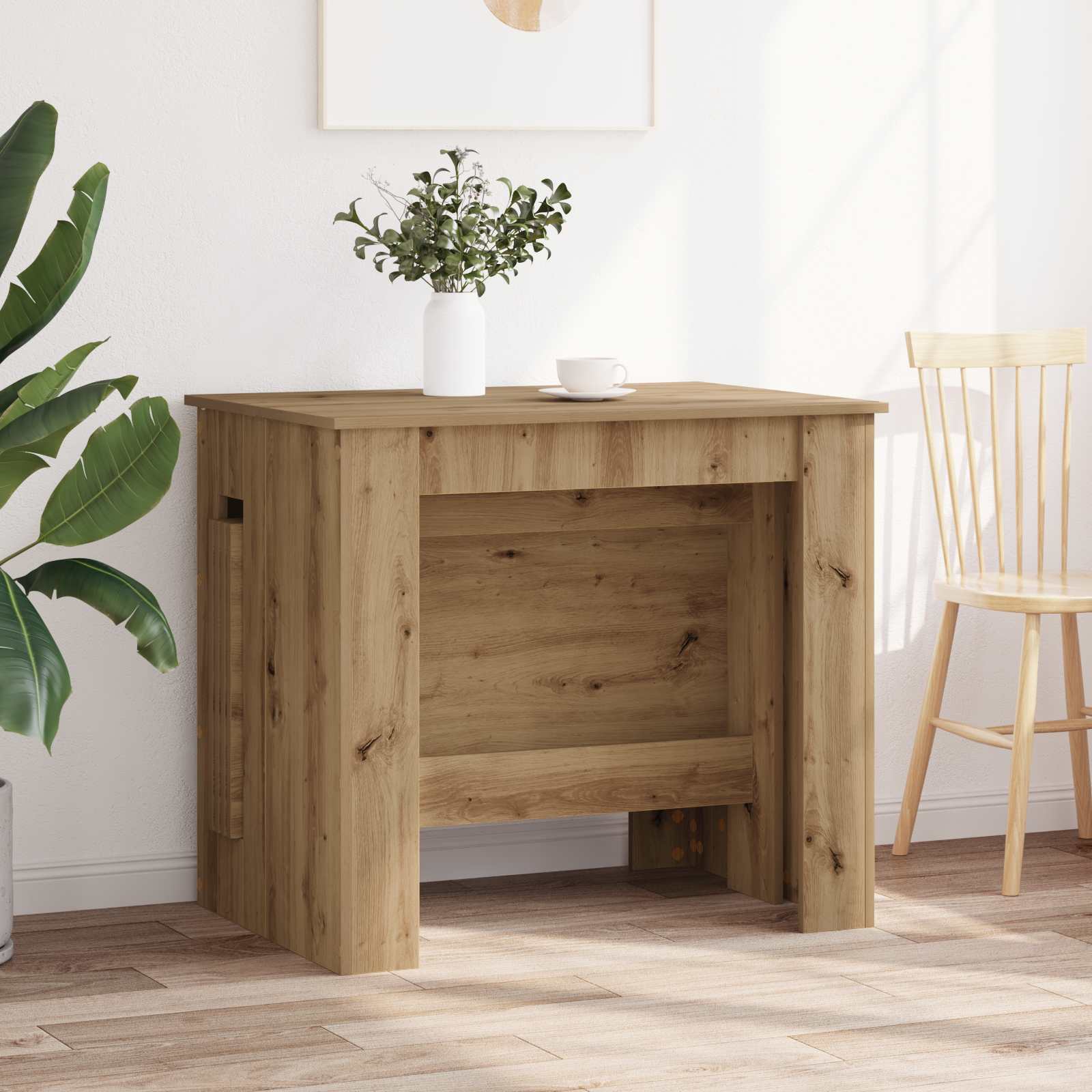 Esstisch 180 x 85 x 75 cm Holzwerkstoff Schwarze Eiche