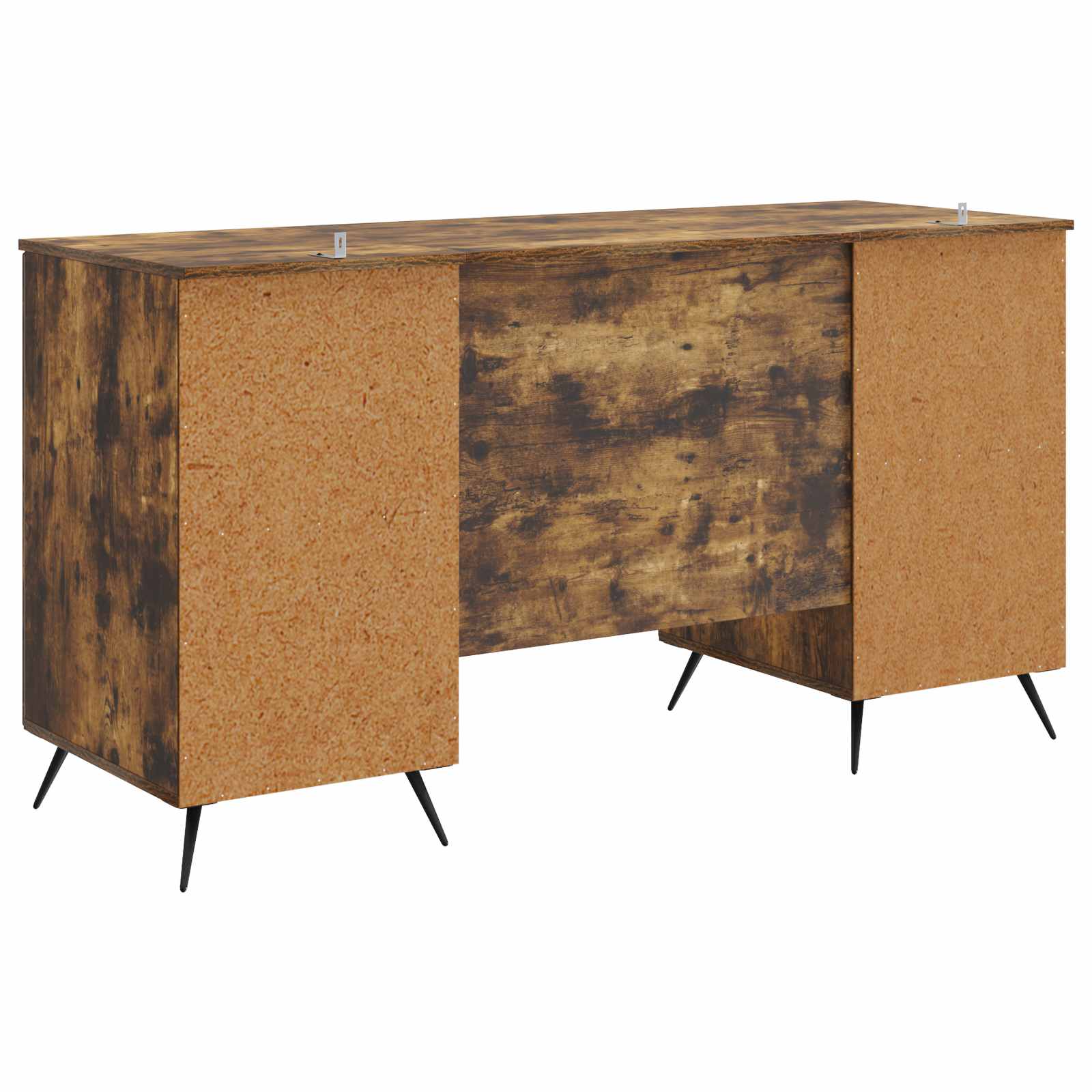 Schreibtisch mit Regal Schwarz 142,5 x 50 x 75 cm Holzwerkstoff