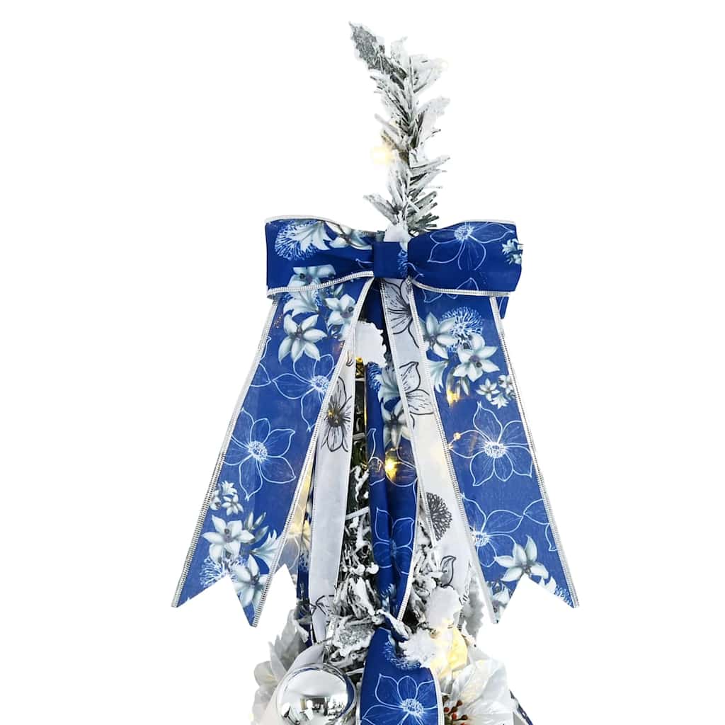 Künstlicher Weihnachtsbaum mit 50 LEDs Weiß 120 cm PVC