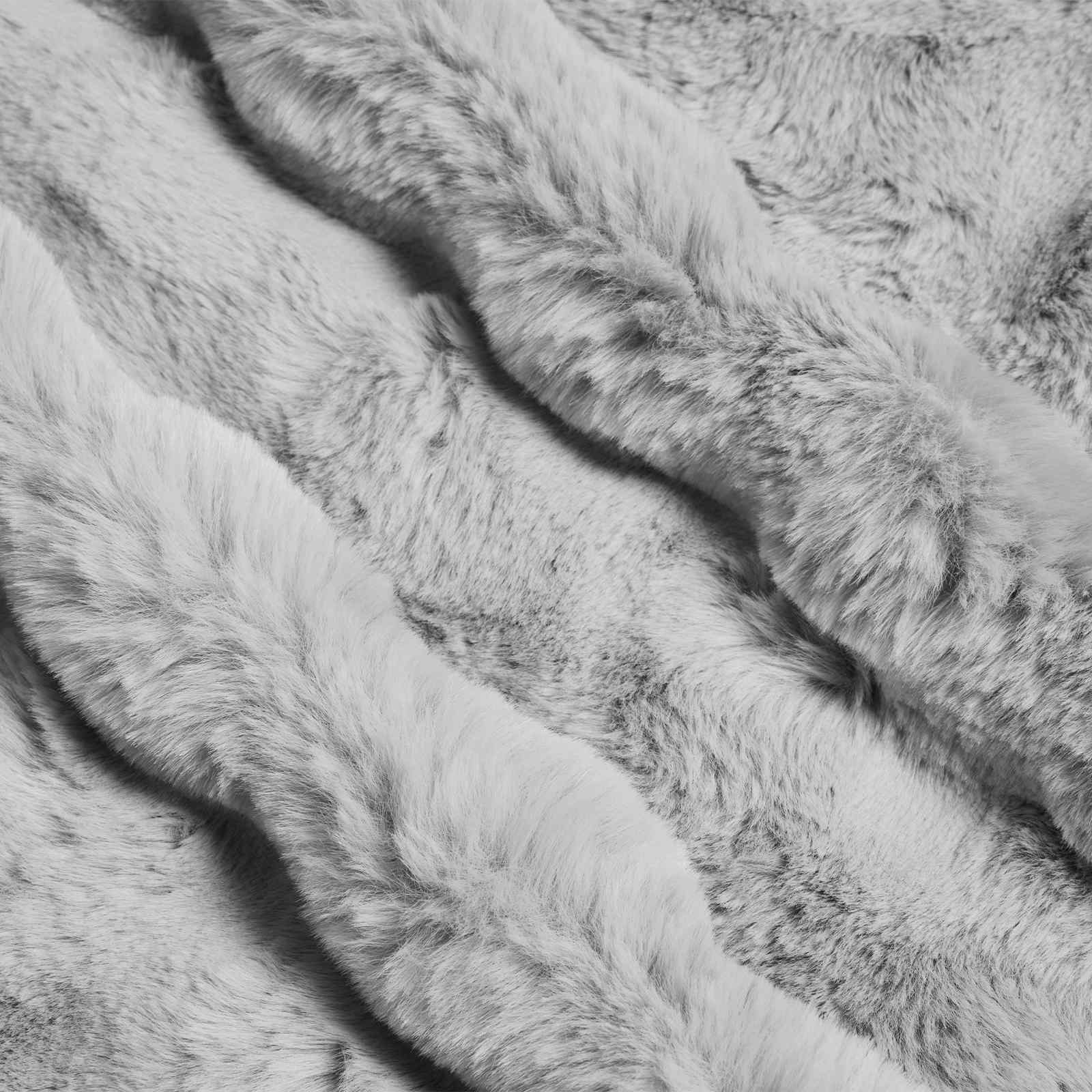 Rutschfeste Decke aus Kunstkaninchenfell Olite Beige Polyester